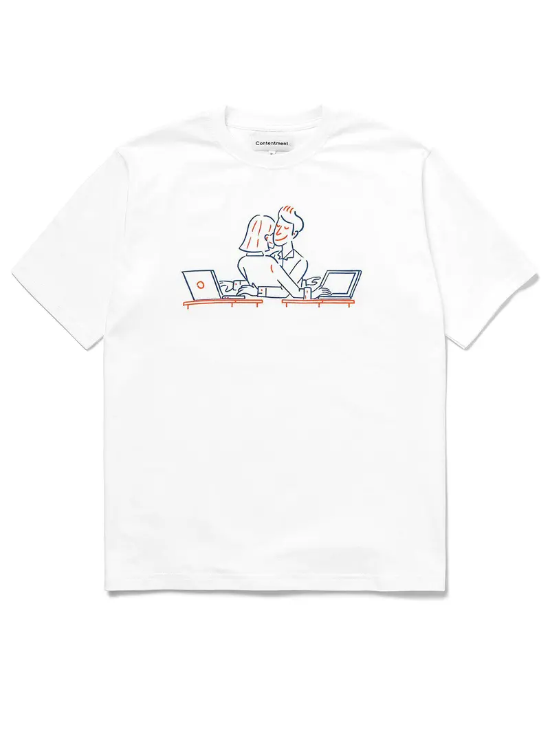 Contentment. Office Romance Illustrated T-Shirt 1