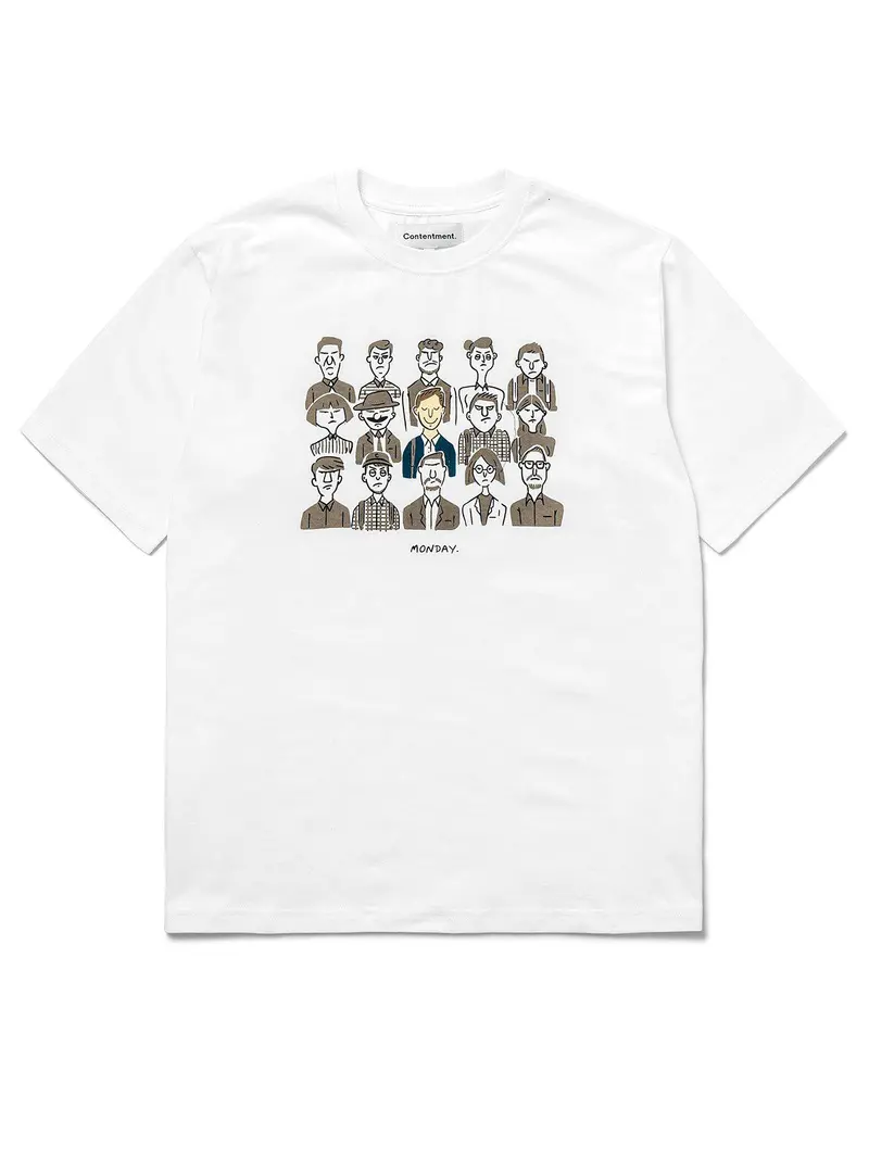 Contentment. Tranquil Monday Illustrated T-Shirt 1