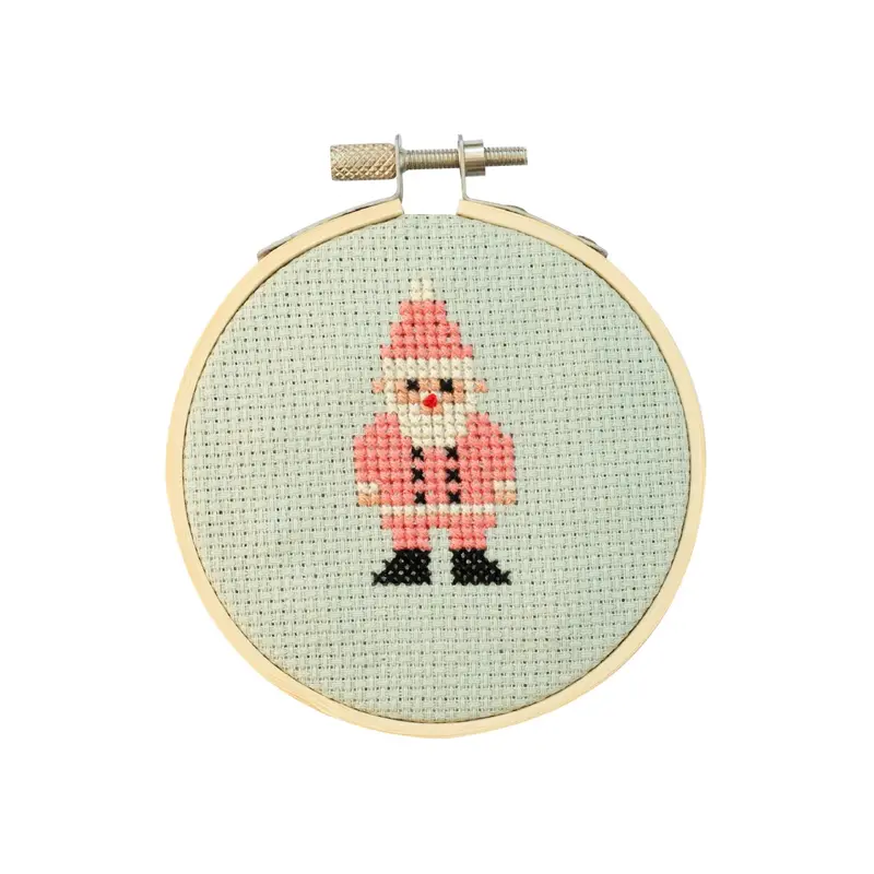 Cotton Clara Christmas Santa Cross Stitch Kit 1