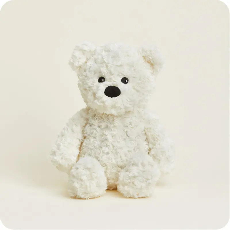 Cream Curly Bear Warmies 1