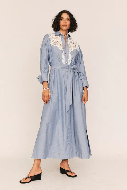 Crochet Denim Maxi 1