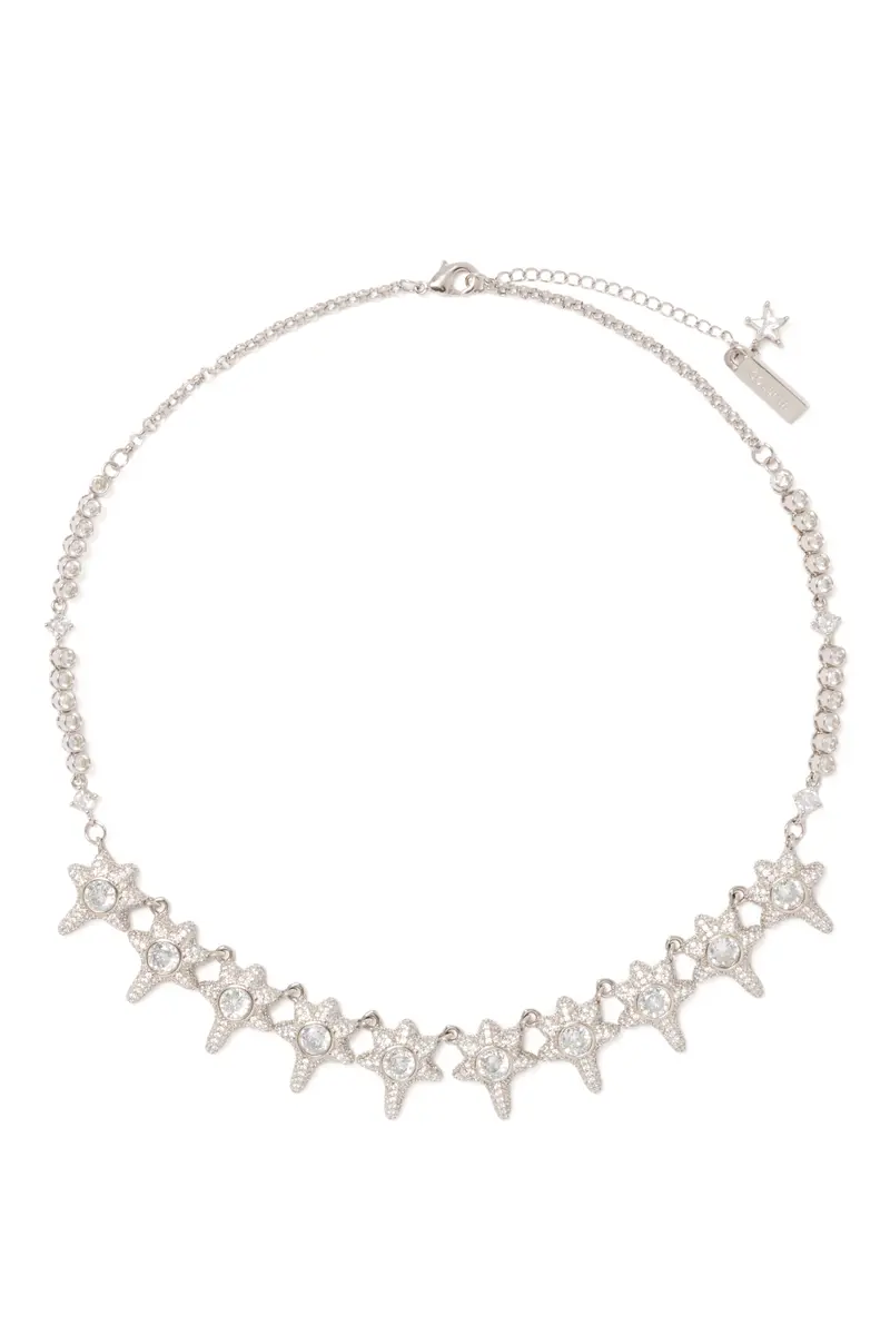 Crystal Clear Coral Necklace 1