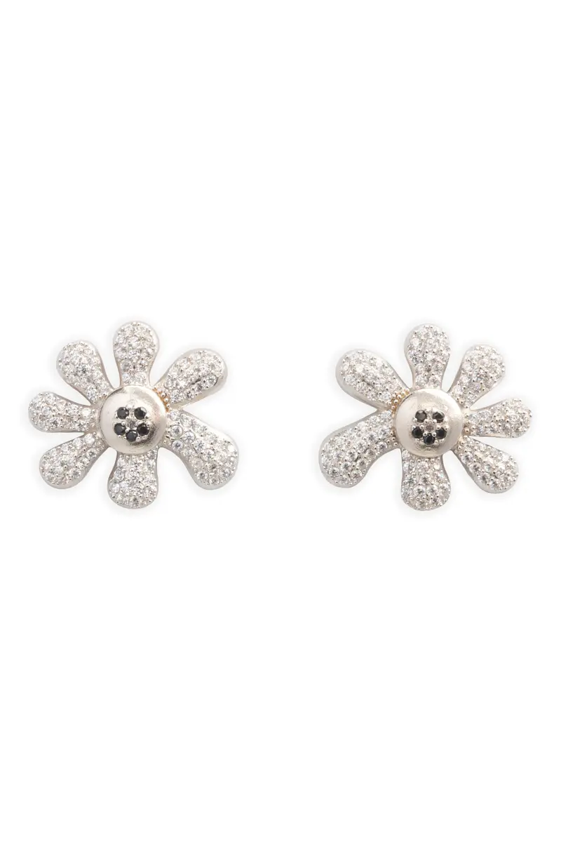 Crystal Clear Pave Happy Blossom Earring 1