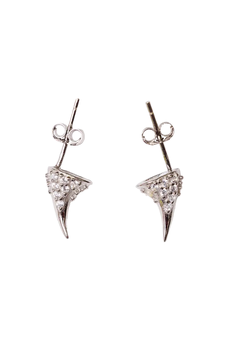 Crystal Clear Rhinestone Horn Studs 1