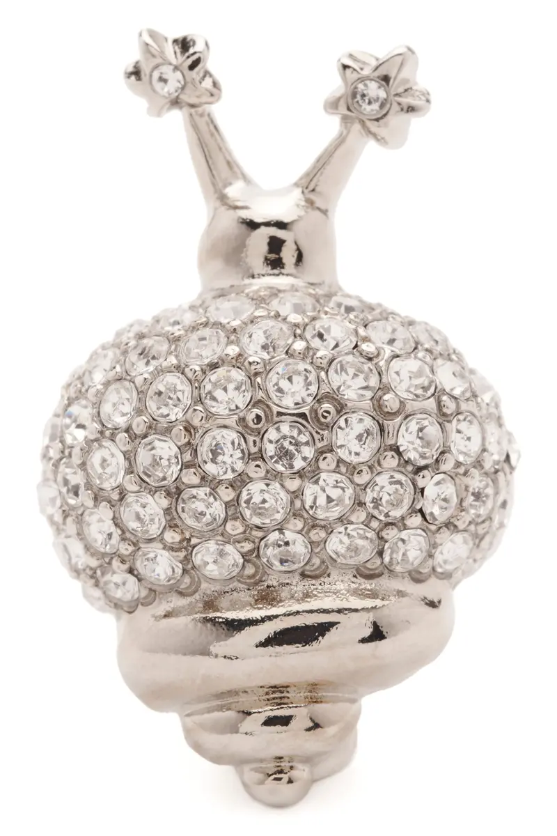 Crystal Clear Snail Ring 1