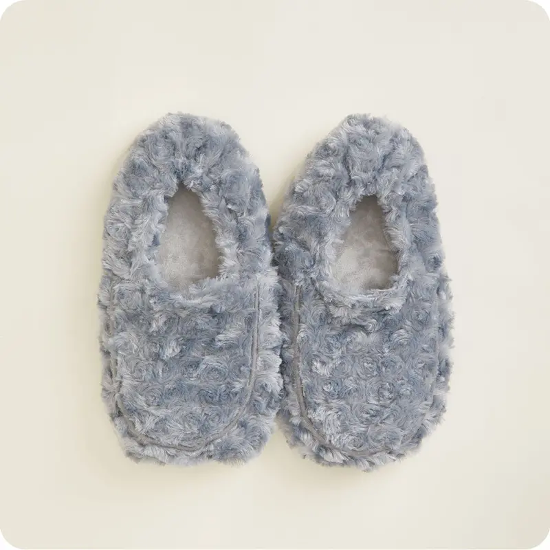 Curly Gray Slippers Warmies® 1