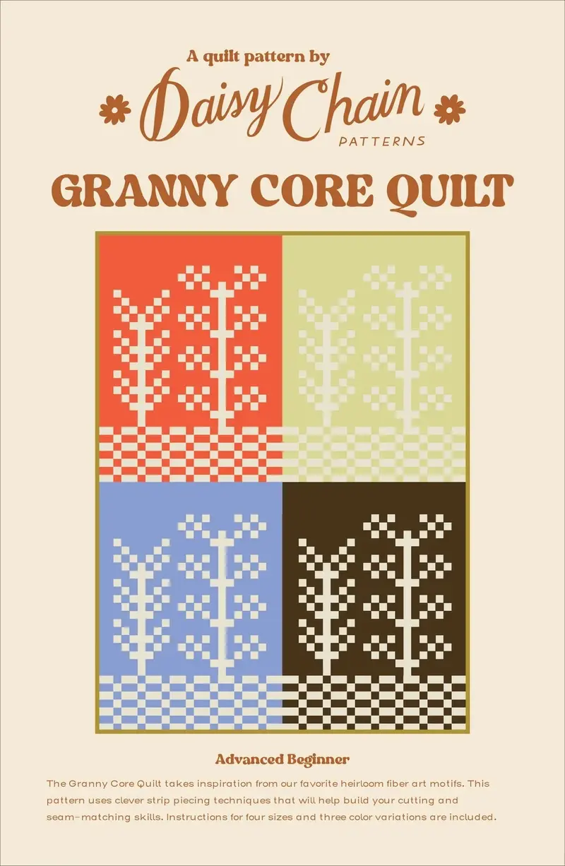 Daisy Chain Patterns Granny Core Quilt Pdf 1