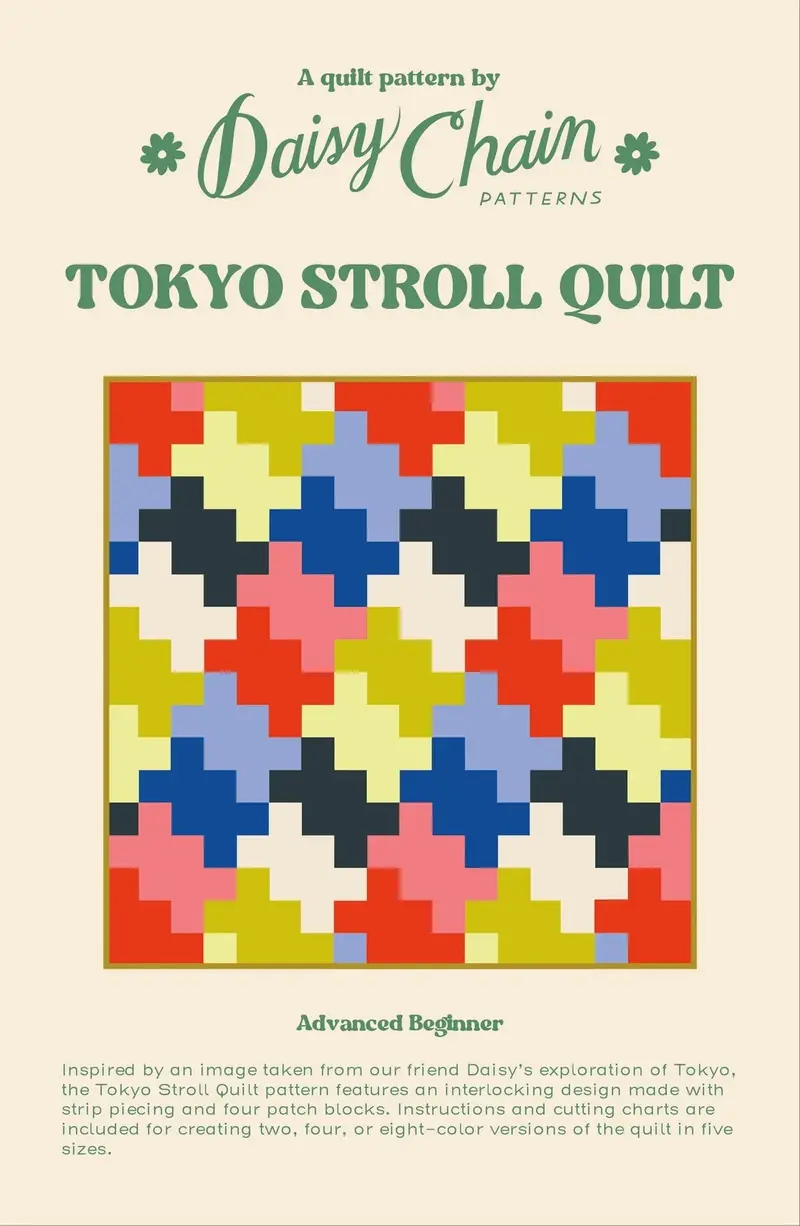 Daisy Chain Patterns Tokyo Stroll Quilt Pdf 1