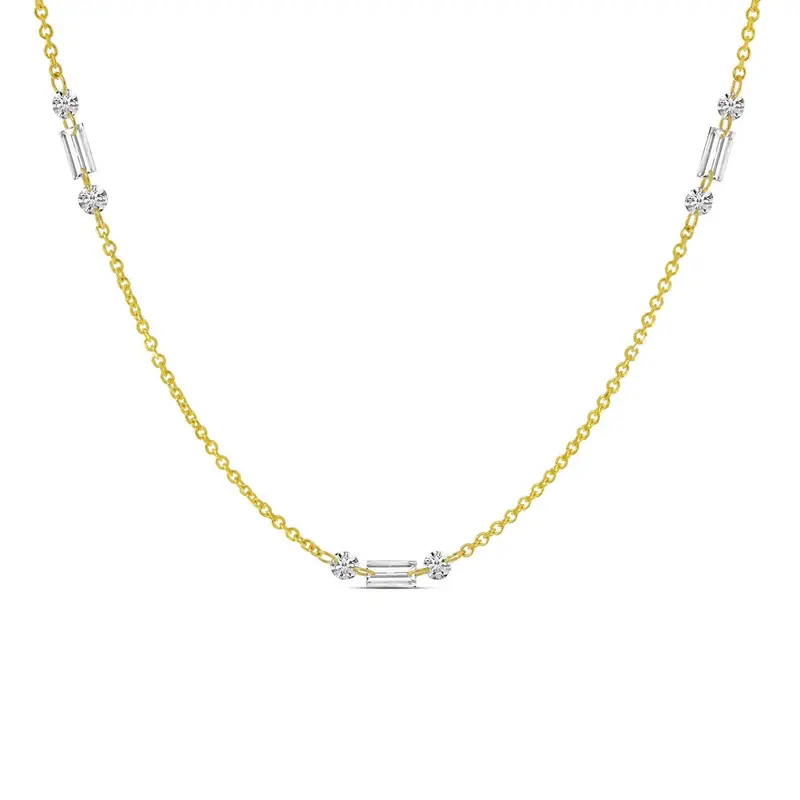 Dashing Diamond Prismline Station Necklace 1