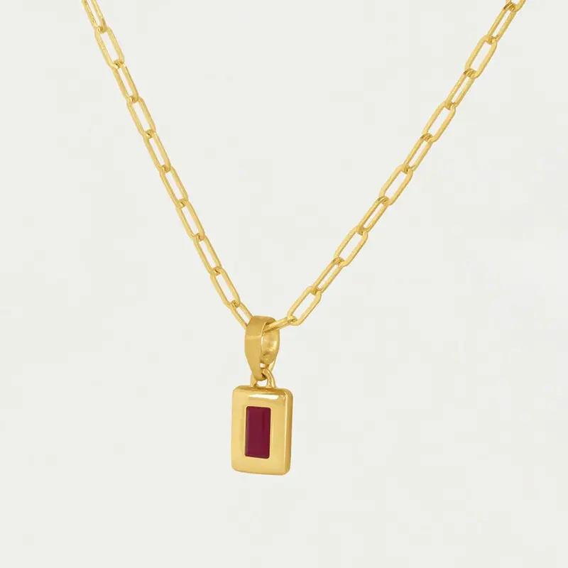 Dean Davidson Baguette Birthstone Pendant Necklace 11