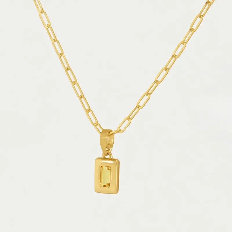 Dean Davidson Baguette Birthstone Pendant Necklace 11