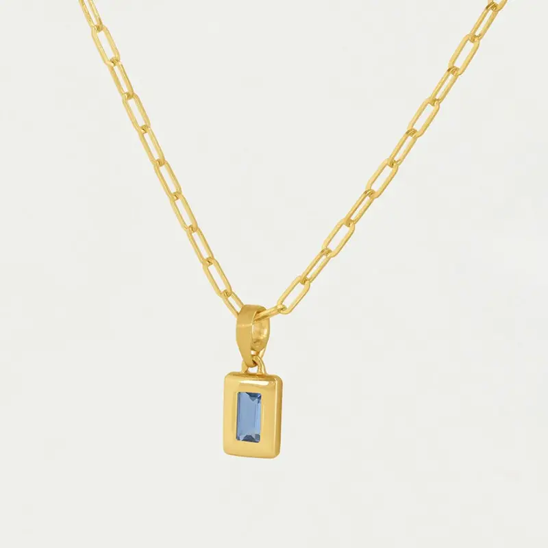 Dean Davidson Baguette Birthstone Pendant Necklace 12