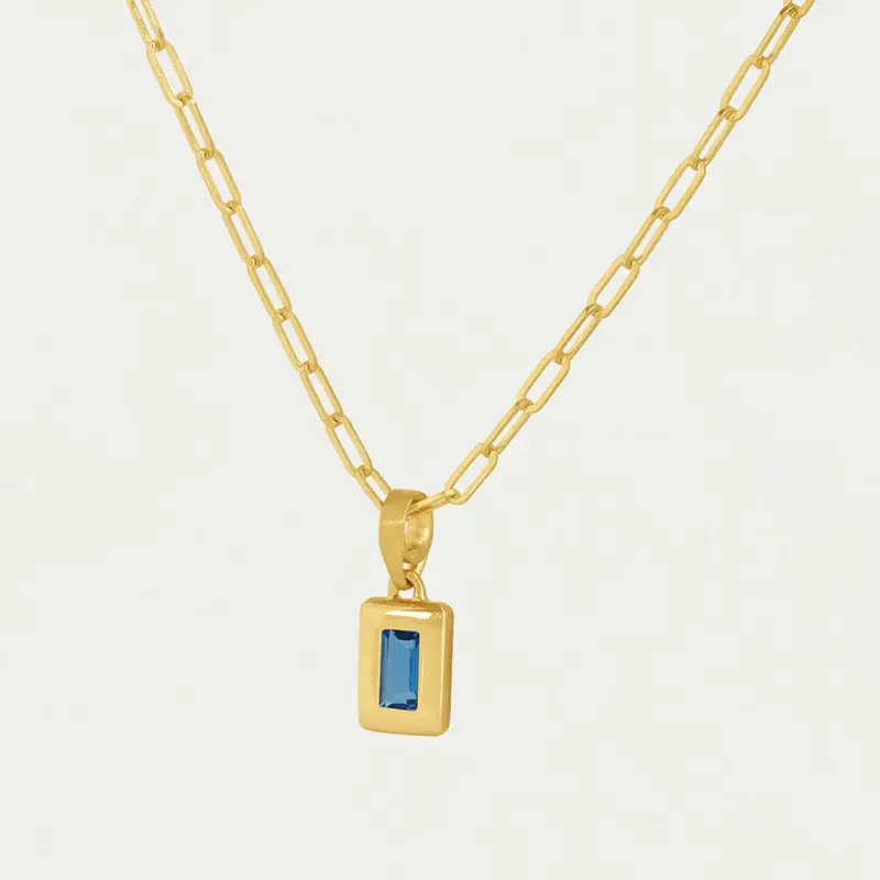 Dean Davidson Baguette Birthstone Pendant Necklace 3