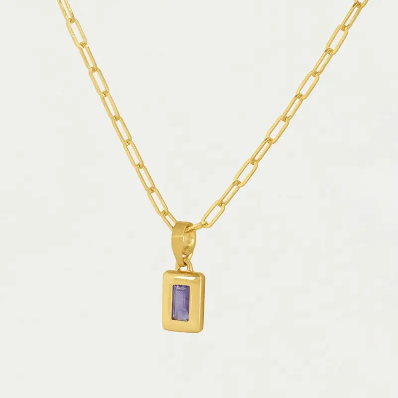 Dean Davidson Baguette Birthstone Pendant Necklace 5