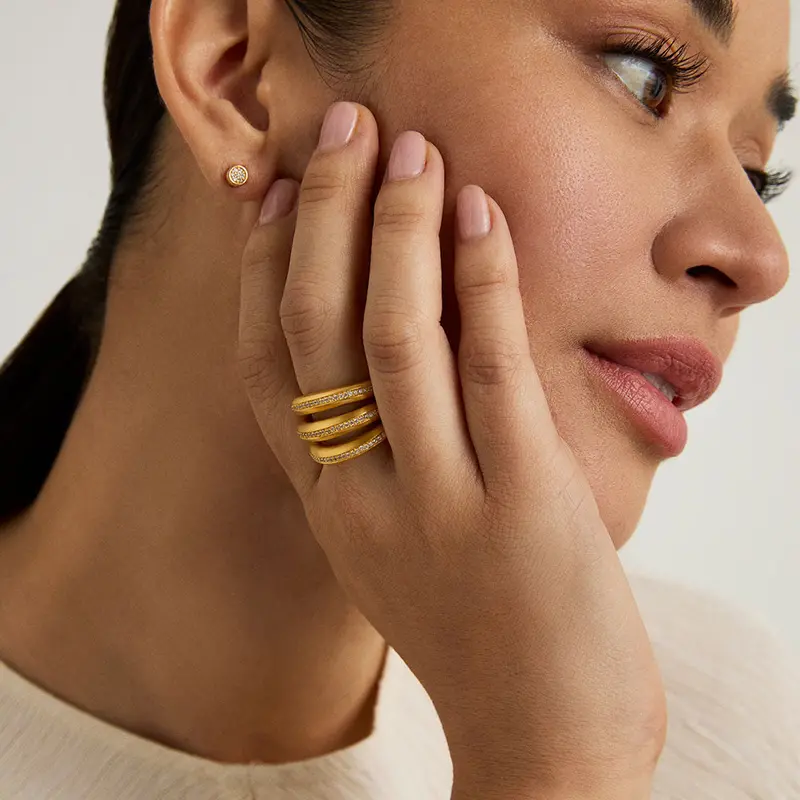 Dean Davidson Dauphine Pavé Stacking Ring 2