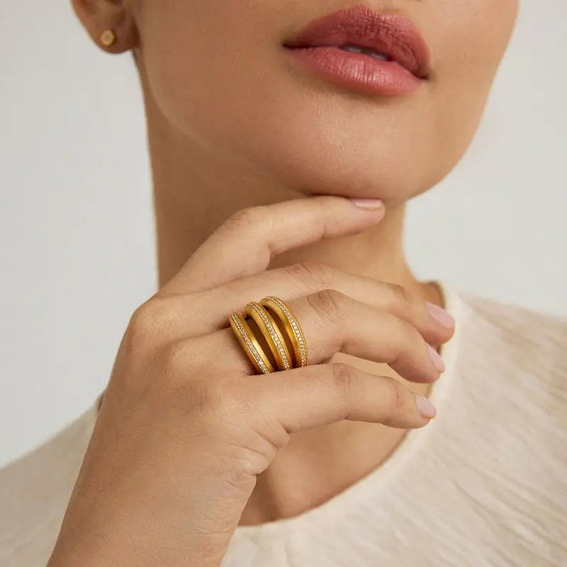 Dean Davidson Dauphine Pavé Stacking Ring 3