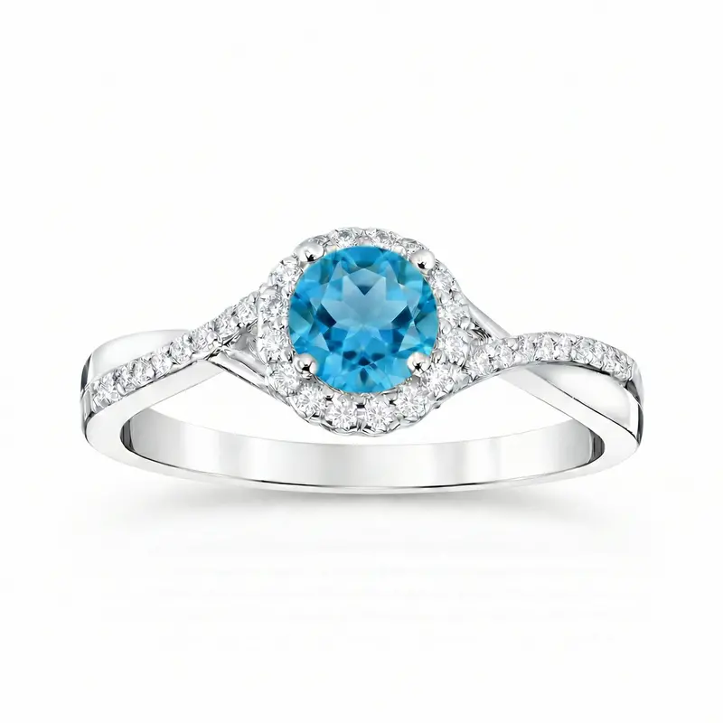 December Sky Blue Topaz Ring 1