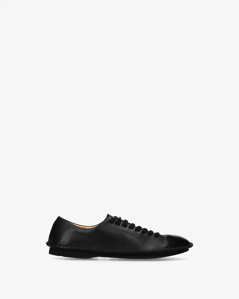 Deconstructed Leather Lace-Up Shoe 1
