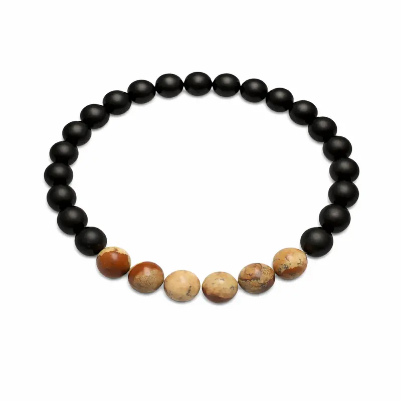 Dee Berkley® Black Agate Jasper Bracelet 1