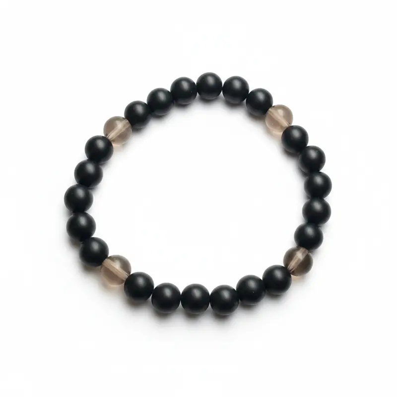 Dee Berkley® Black Agate Smoky Quartz Bracelet 1