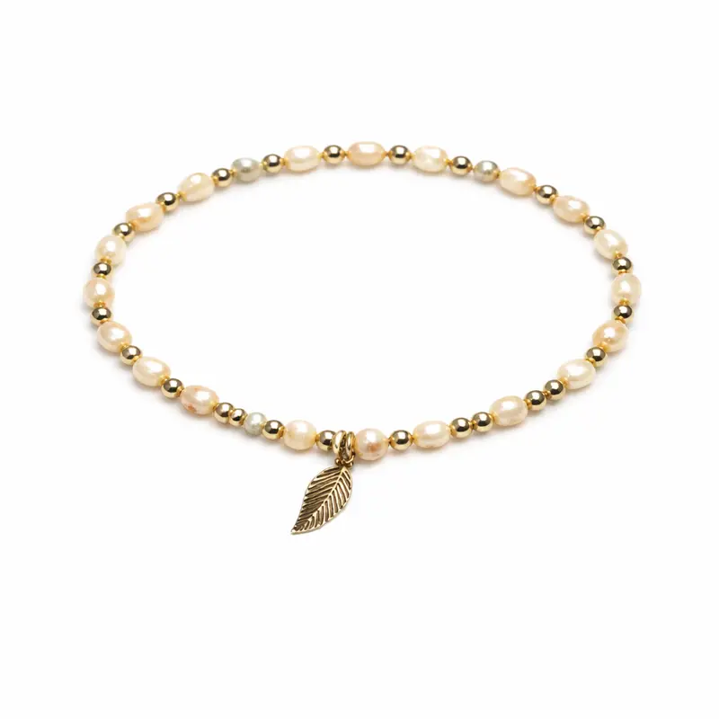 Dee Berkley® Pearl Harmony Leaf Charm Bracelet 1