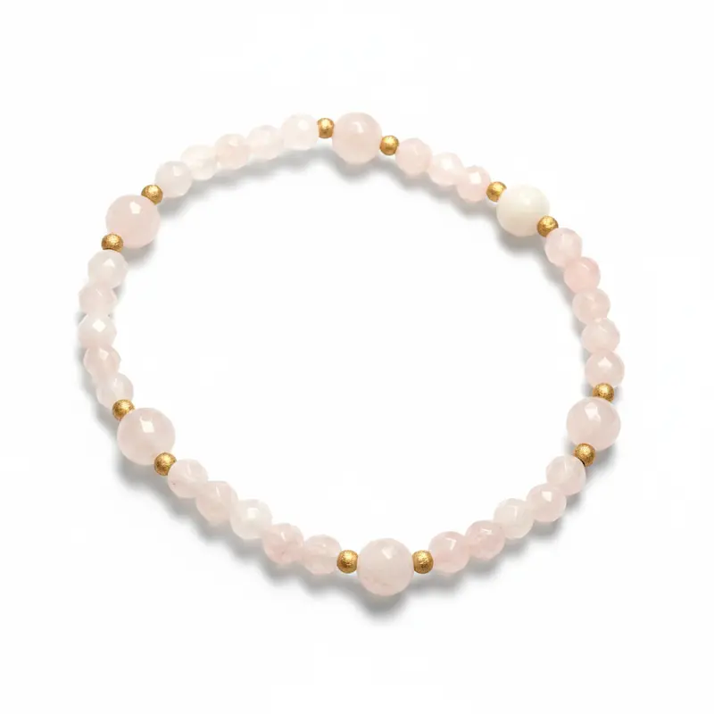 Dee Berkley® Rose Quartz Stardust Bracelet 1