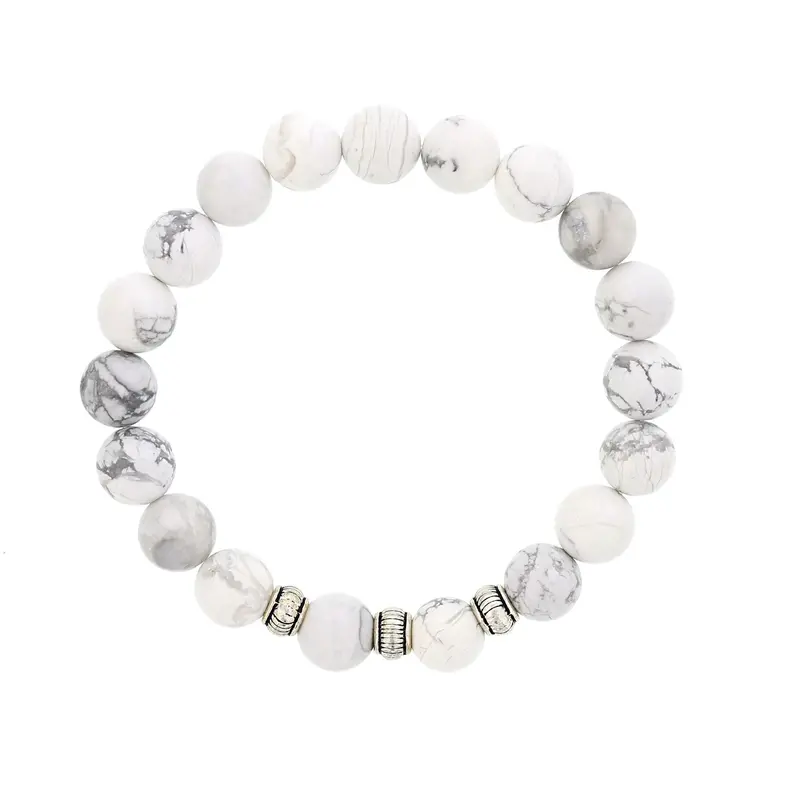 Dee Berkley® Tranquil White Howlite Bracelet 1
