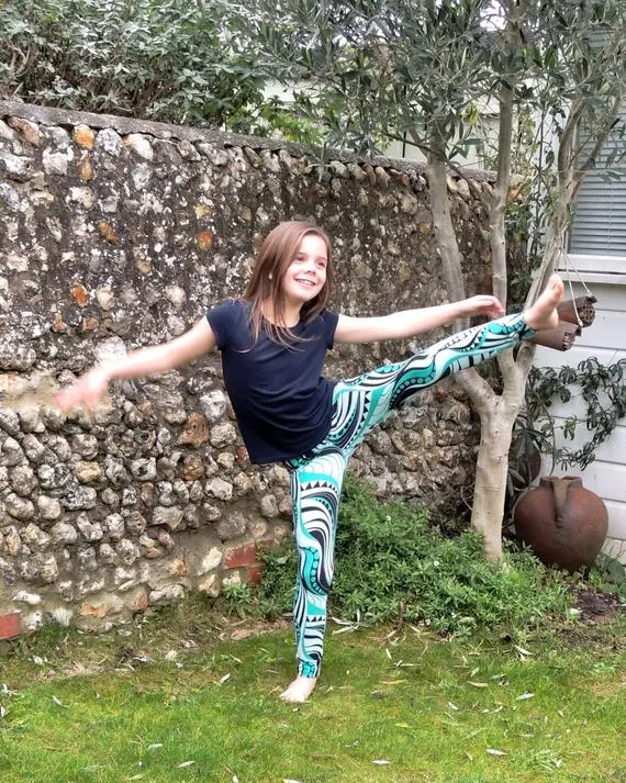 Dhurata Davies Children's Moov Leggings And Cycle Shorts - Printed Copy Shop (+£5.00) 1