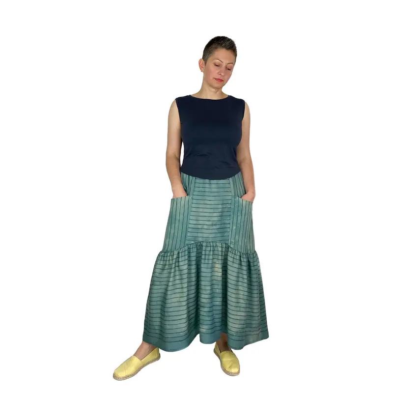Dhurata Davies Olive Skirt - Printed Copy Shop (+£7.00) 1