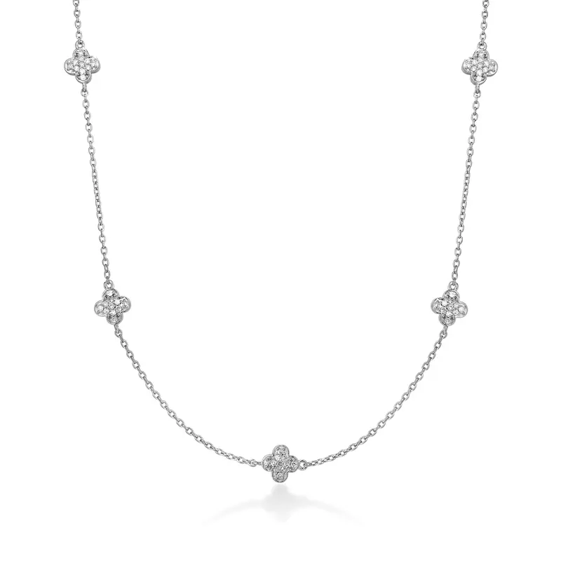 Diamond Clover Chain Necklace 1