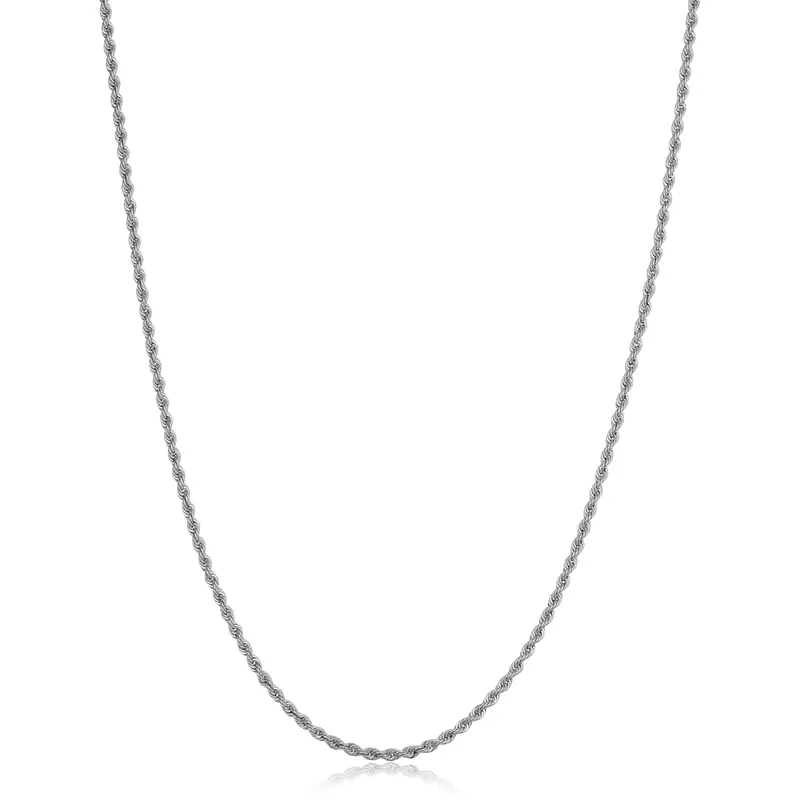 Diamond Cut Silver Rope Chain 1