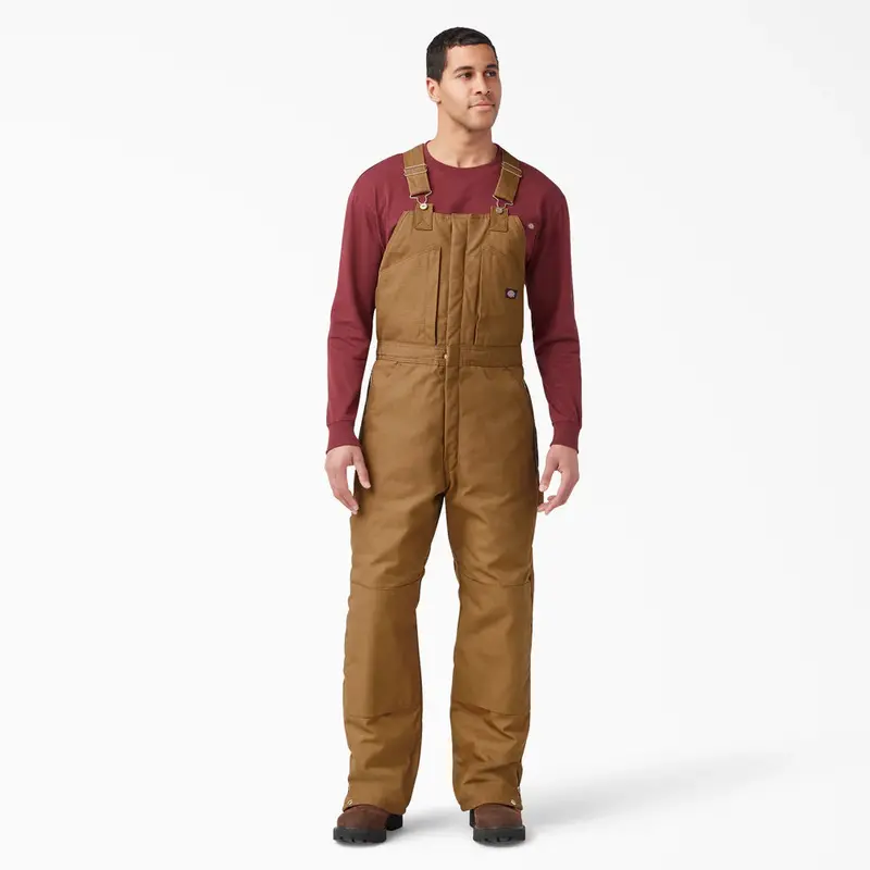 Dickies Men's Duck Insulated Bib Overalls 1