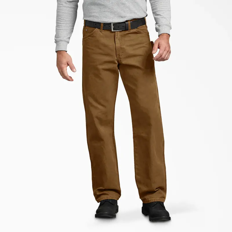 Dickies Men's Relaxed Fit Sanded Duck Carpenter Pants 1