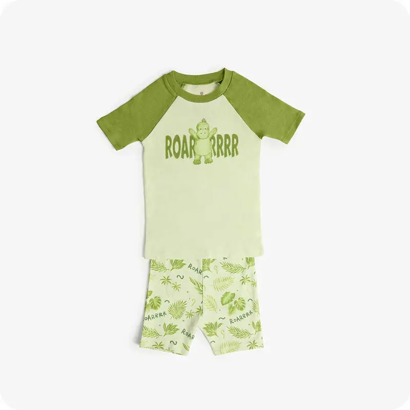Dinosaur Shorties Pajamas 1