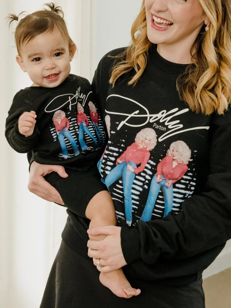 Dolly Parton Triple Threat Black Sweatshirt 1