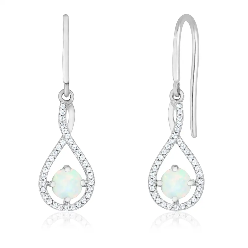 Dreamdrop Opal Twist Earrings 1