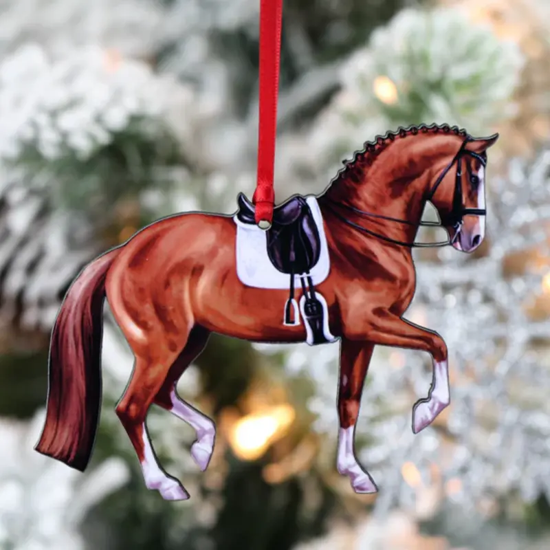 Dressage Horse Ornament 1