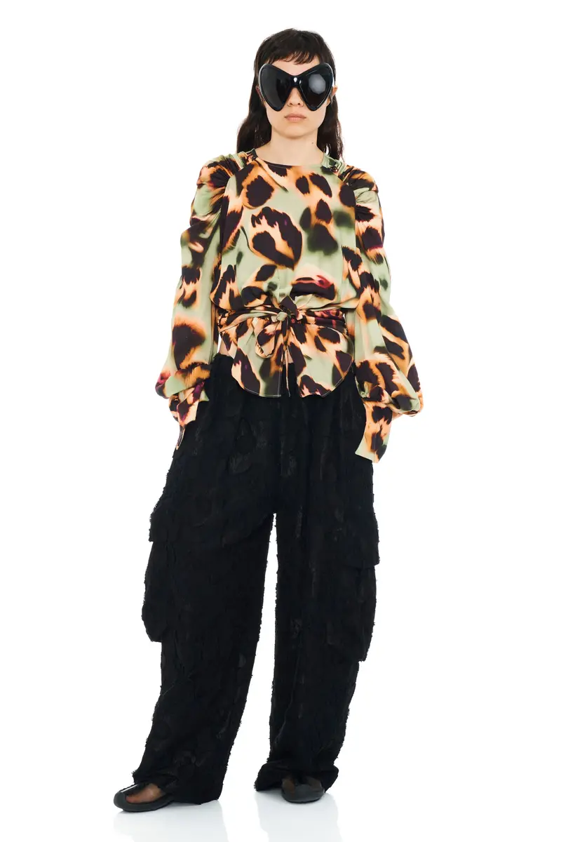 Drippy Leopard Iris Top 1