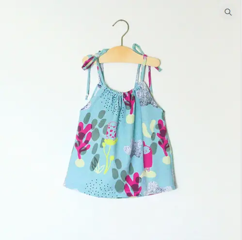 Elemeno Patterns Baby/Child Cami Dress - Printed Copy Shop (+£5.00) 1