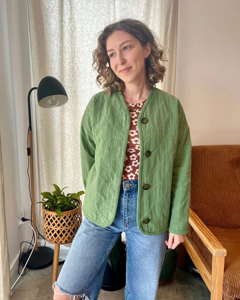 Elle Stitch Sage Jacket 1