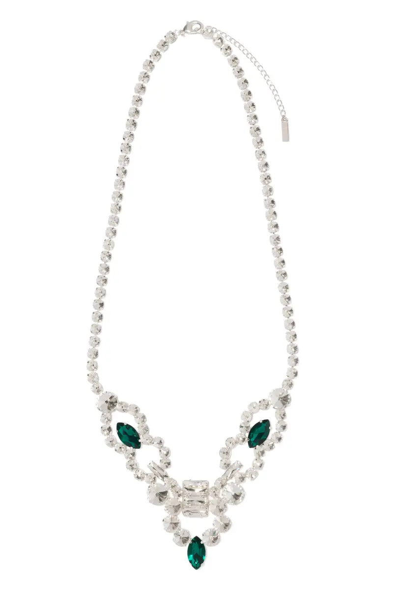 Emerald Clear Indie Necklace 1