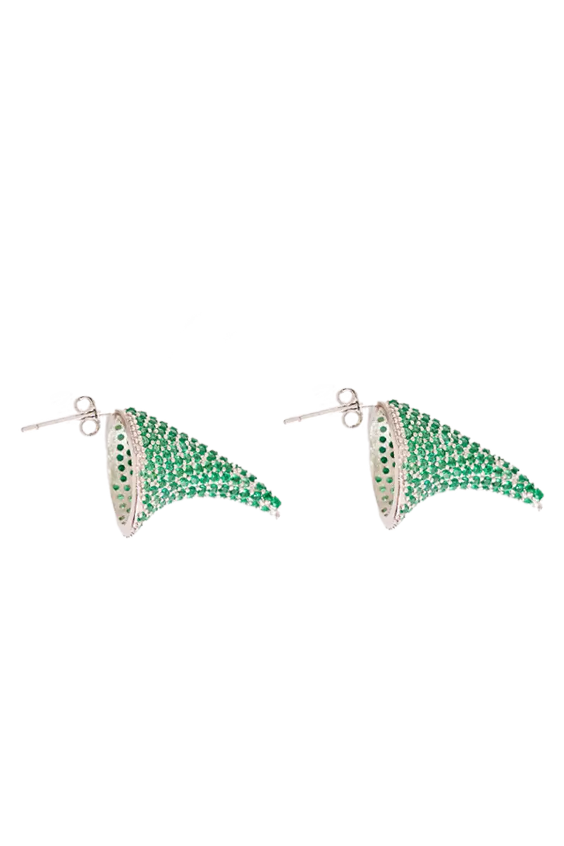 Emerald Super Thorn Earring 1