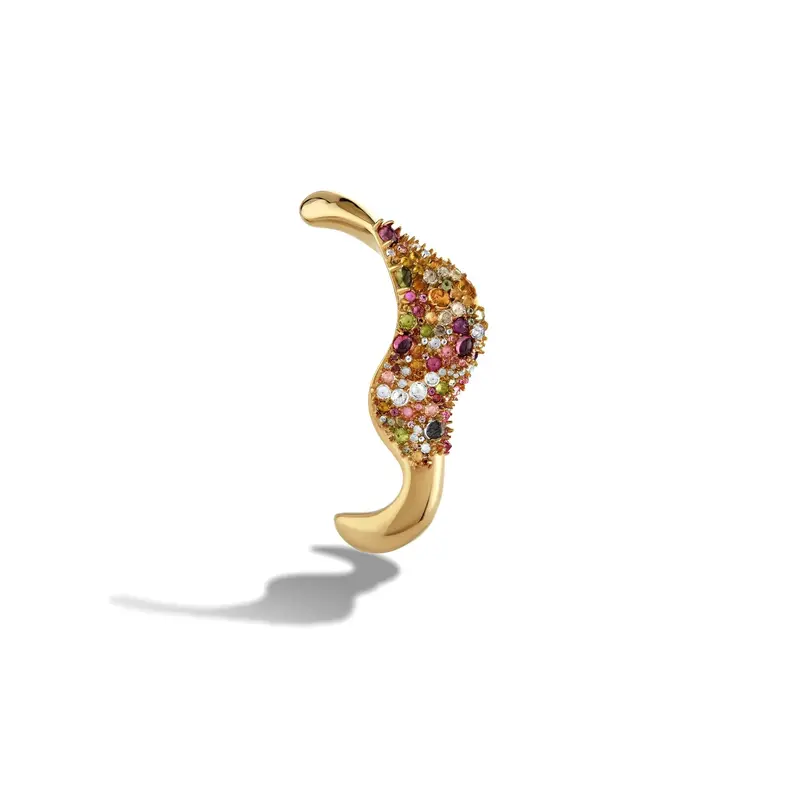 Encrusted Abstract Brooch 1