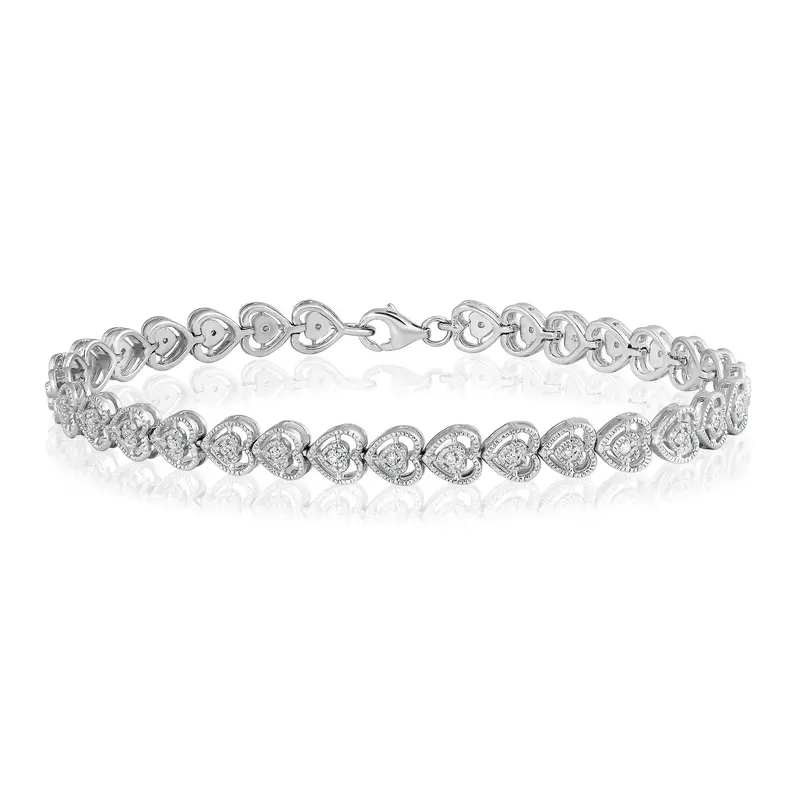 Endless Love Diamond Heart Bracelet 1