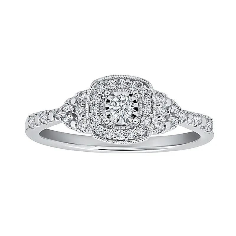Endless Love Round Diamond Promise Ring 1