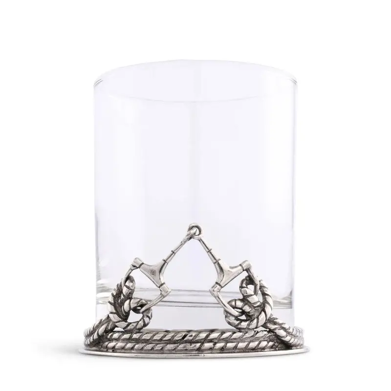 Equestrian Bit Old Fashioned Glass 1