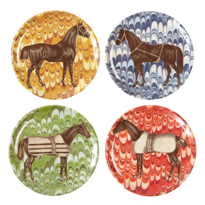 Equestrian Coasters - Set Of 4 1