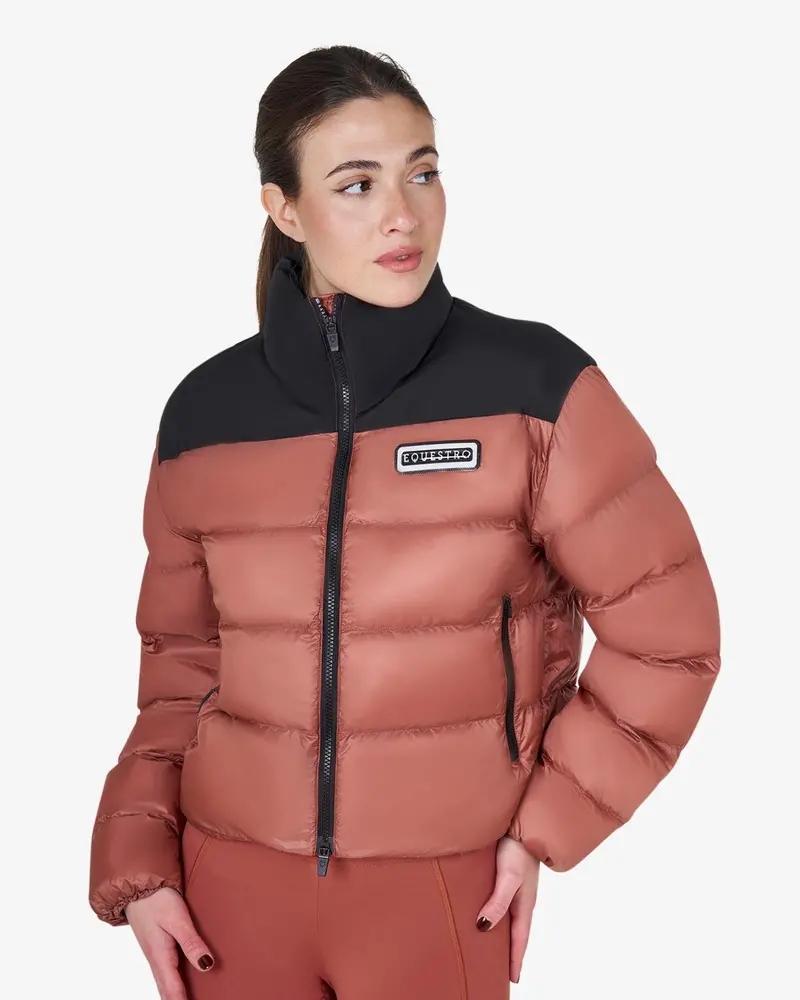 Equestro Cropped Puffer Jacket 1