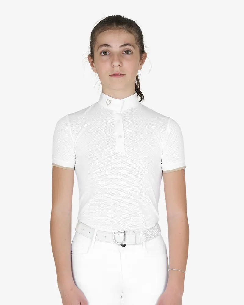 Equestro Girls Clara Slim Fit Competition Polo Shirt 1