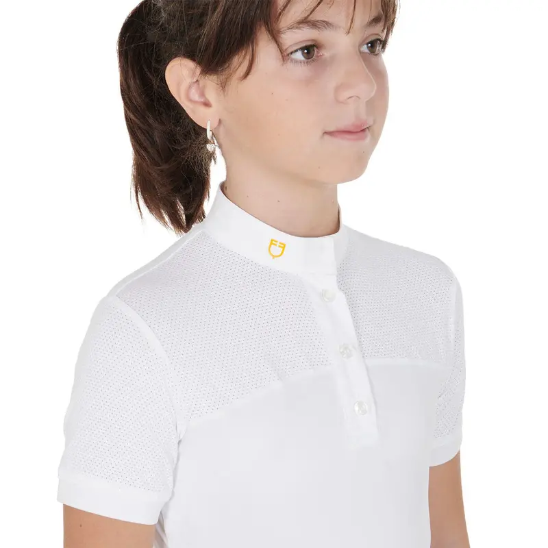 Equestro Girls Slim Fit Competition Polo Shirt 1